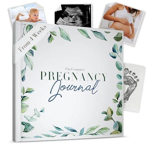 Watercolour - The Complete Pregnancy Journal & Baby Memory Book – 196‑Page Weekly Keepsake Album with Mum Checklists, Packing Lists, Birth Plan, Ultrasound Photo Spaces & First‑Year Milestones - color: Watercolor