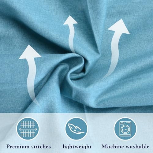 Pregnancy Pillow Cover (ONLY Pillowcase) - G Shaped Pillow Case - Maternity Body Pillow Cover - Removable Soft Cotton Cover (Blue) - color: Blue