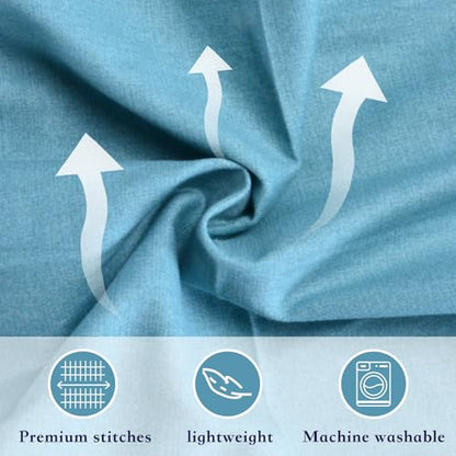 Pregnancy Pillow Cover (ONLY Pillowcase) - G Shaped Pillow Case - Maternity Body Pillow Cover - Removable Soft Cotton Cover (Blue) - color: Blue