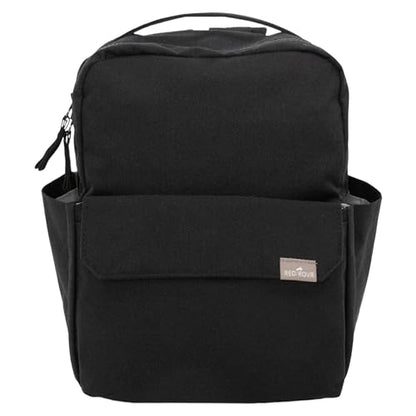 Mini Roo Diaper Bag Backpack, Black Small Baby Bag - 6 Pockets for Everyday - color: Black