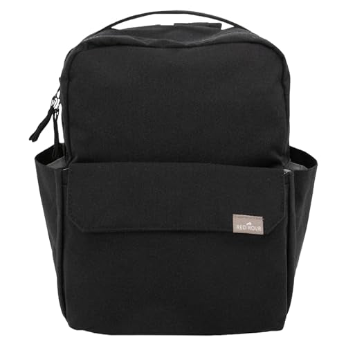 Mini Roo Diaper Bag Backpack, Black Small Baby Bag - 6 Pockets for Everyday - color: Black