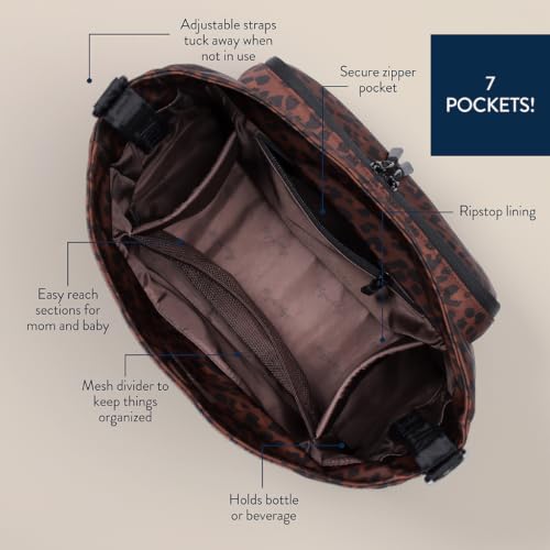 Itzy Ritzy Belong Cargo Caddy Stroller Organizer & Crossbody Bag (Leopard) - color: Leopard