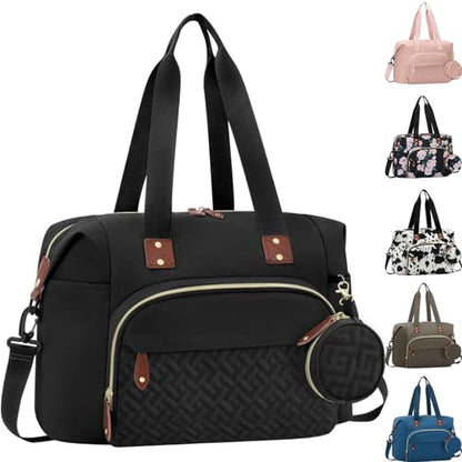 Tenot Diaper Bag Tote, Baby Diaper Bag with Pacifier Case Black - color: Black, size: Large