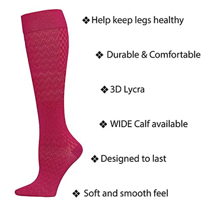 Cherokee Legwear Compression Socks for Women 10-15 mmHg (4-Pair Pack) - color: Graphite, size: Regular (Pack of 4)