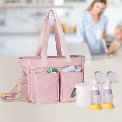 Fasrom Wearable Breast Pump Tote Bag Compatible with Medela Pump in Style