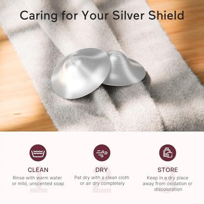Momcozy 999 Silver Nursing Cups, Hole-Free Design,XXL Size - size: XX-Large
