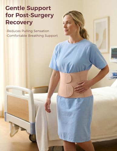 Momcozy Ergowrap Petite Belly Binder, 3D Lifting & Ergonest Back Support - color: 9" / Oyster Pink, size: Medium