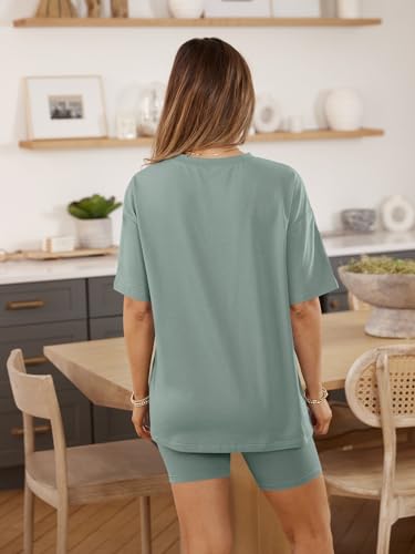 AUTOMET Women 2 Piece Sets Summer Outfits 2026 Two Piece Matching Clothing - color: Lightgreen, size: X-Large