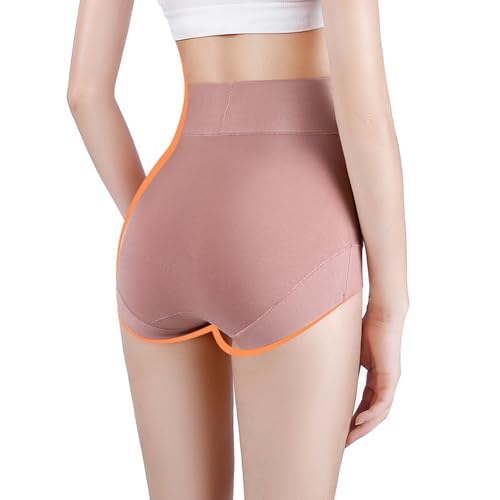 Postpartum C Section Cotton Compression Underwear Recovery Panties - color: Purple + Rose, size: 5