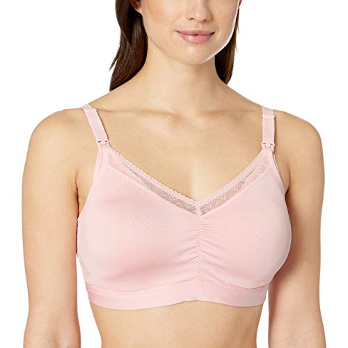Playtex Women's Nursing Shaping Foam Wire Free W/ Lace - color: Gentle Peach, size: Small