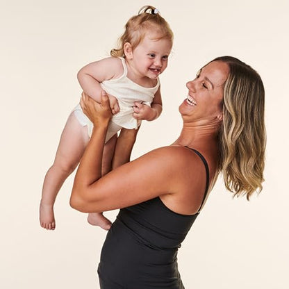 Basics by Bravado Women's Seamless Maternity Nursing Tank Top Cami for Breastfeeding with Adjustable Straps, S-XXL - color: Dark Charcoal Heather, size: Small