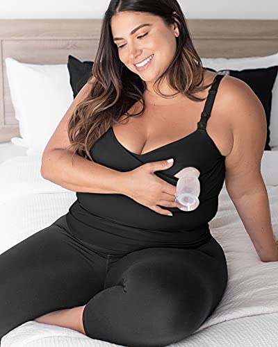 Kindred Bravely Sublime Hands Free Pumping Nursing Tank Top, Built-in Bra - size: X-Large