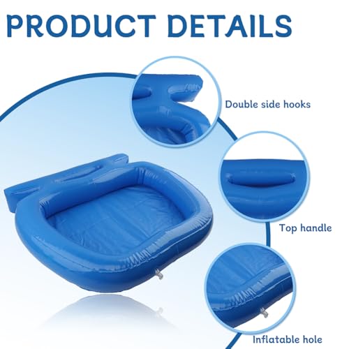 Inflatable Pool Foot Bath Basin, Portable PVC Foot Washing Tub for Pool