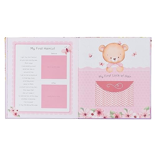With Love My First Year A Memory Book for Baby Girls Purple Keepsake Photo Book