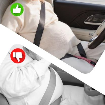 Mimibelt Car Abdominal Prevent Compression Cover Cushion - color: Pearl Black