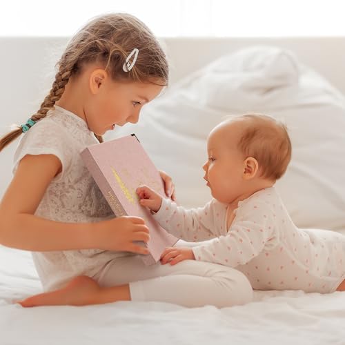 Keepsake Baby Memory Book for Boys and Girls - Timeless First 5 Year Book - color: Pink