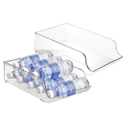 iDesign Plastic Water Bottle Organizer, Clear, 2-Pack - style: Pack of 2