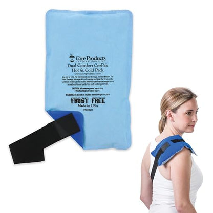 Reusable Hot & Cold Therapy Pack for Knee, Back, Shoulder & Ankle Pain (Medium - 6 x 10 inch) - size: Medium - 6 x 10 Inch