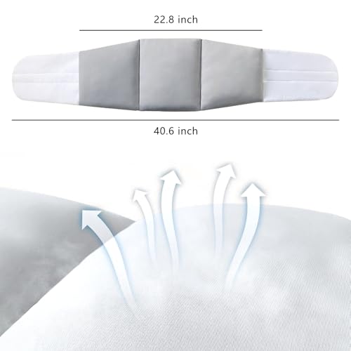 360°Lumbar Support Pillow for Sleeping，Adjustable Lumbar Pillow for Bed with Breathable Ice Silk Cotton，Relief Lower Back & Sciatic Nerve Pain for Side/Back Sleepers