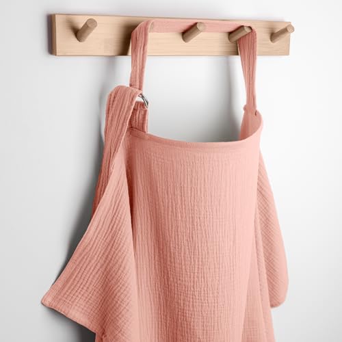 Comfy Cubs Muslin Nursing Cover - Muslin Breastfeeding Cover Bold Blush - color: Bold Blush