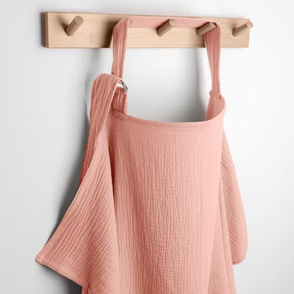 Comfy Cubs Muslin Nursing Cover - Muslin Breastfeeding Cover Bold Blush - color: Bold Blush