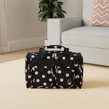 Rockland 19" Polyester Duffel Bag, Black Dot - color: Black Dot, size: 19"
