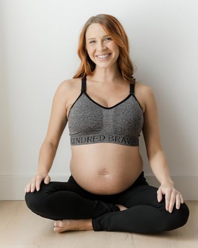 Kindred Bravely Sublime Low Impact Maternity Nursing Sports Bra, Racerback - color: Grey Heather, size: 2X