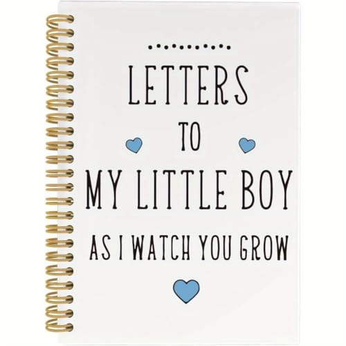 Pregnancy Gratitude Journal & Memory Book – Spiral Notebook for Baby Son or Daughter, Horizontal Grid Pages, Gift for New Moms to Record Thoughts & Milestones