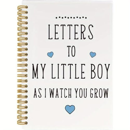 Pregnancy Gratitude Journal & Memory Book – Spiral Notebook for Baby Son or Daughter, Horizontal Grid Pages, Gift for New Moms to Record Thoughts & Milestones