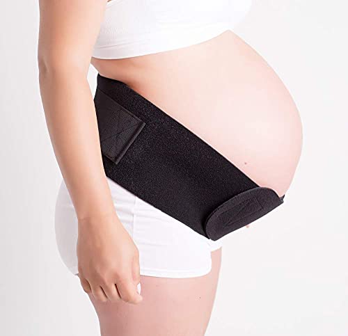 Baby Belly Band - Pregnancy & Maternity Belt With Medium Compression Groin Band - For Back, Hernia, and Pelvic Floor Pain - Medium - size: Medium
