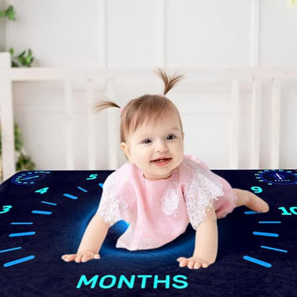 Racing Car Baby Monthly Milestone Blanket Newborn Growth Record Prop