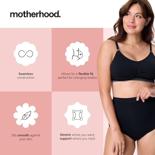 Motherhood Maternity Womens Over-the-Bump Maternity Panty, 2-Pack (S-2X) - size: Medium