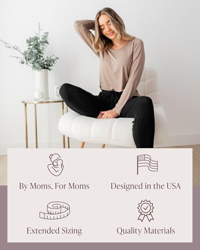 Kindred Bravely Everyday Nursing & Maternity Long Sleeve T-Shirt - color: Wheat, size: 1X