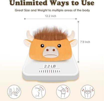 SuzziPad Highland Cow Microwavable Hand Muff for Muscle Tension & Cold Day - style: Highland cow
