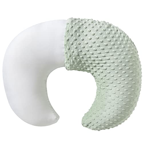 Nursing Pillow and Positioner with Cover for Breastfeeding - color: Green