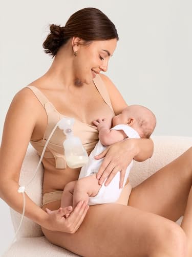 MOMANDA Pumping & Nursing Bra Hands Free - color: Beige
