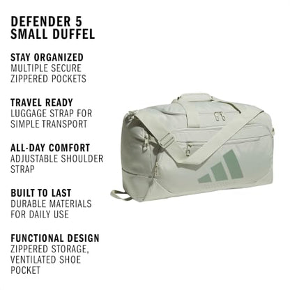 adidas Defender Duffel Bag - color: Halo Green/Silver Green/Small 42L, size: Small (42L), style: Small 42l