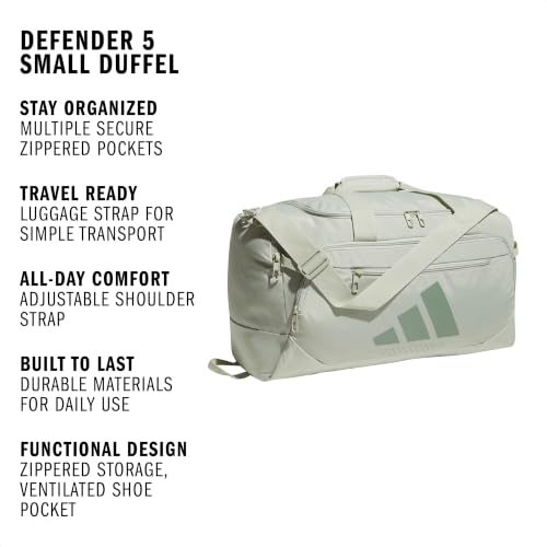 adidas Defender Duffel Bag - color: Halo Green/Silver Green/Small 42L, size: Small (42L), style: Small 42l