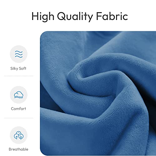 MORLIDEN Microwavable Neck Wrap Warmer&Shoulder Weighted Hot Cold Compress - color: Light Blue, size: Neck Shoulder Wrap Pad