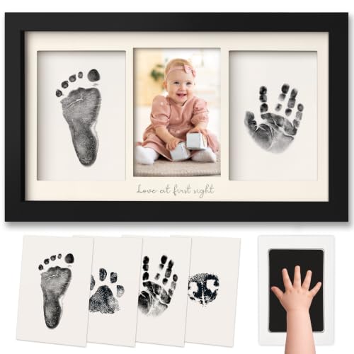 Inkless Hand and Footprint Kit, Boy Girl Newborn Keepsake (Onyx Black) - color: Onyx Black
