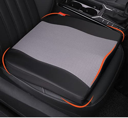 Lofty Aim Car Seat Cushion, Memory Foam Car Seat Cushions for Long Driving - color: Black&gray