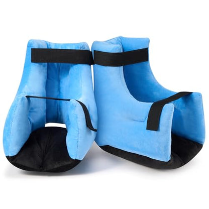 2 Pcs Heel Protectors for Pressure Sores，Adjustable Heel Cushion Boots