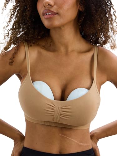 HATCH The Hands-Free Pumping Bra, Designed for Wearable Breast Pumps - color: Sand, size: Small