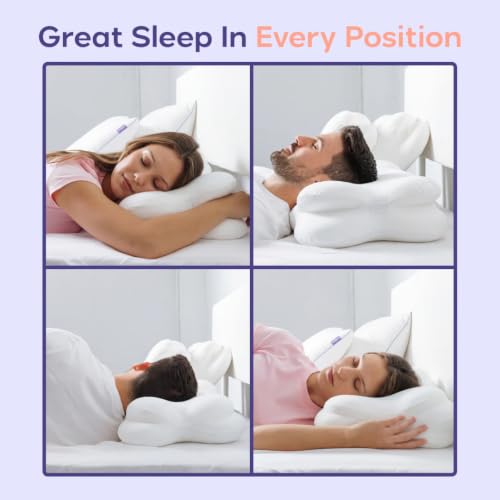 Mellow CloudAlign Memory Foam Pillow for Neck & Shoulder Support, High - size: High (Pack of 1)