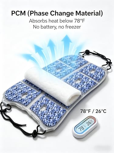 Cooling Chair Pad for Office Chair and Car Seat, Reusable PCM Pad