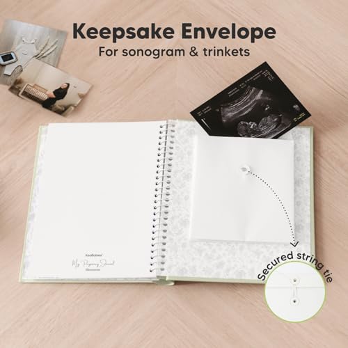 Pregnancy Journal, Pregnancy Announcements, 80 Pages Hard Cover (Chiffon) - color: Chiffon
