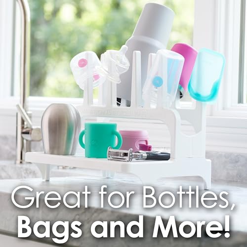 PopYum Gray Space Saving Drying Rack from 100% Recycled Bottles - color: Gray