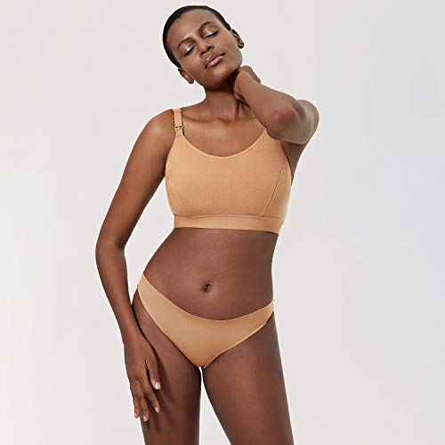 Gratlin Cotton Nursing Bra for Breastfeeding - color: Glow, size: 5X-Large