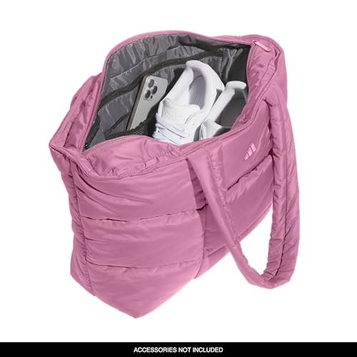adidas Quilted Puffer Tote Bag - color: Tropic Bloom/3