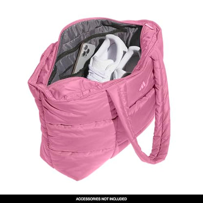adidas Quilted Puffer Tote Bag - color: Tropic Bloom/3